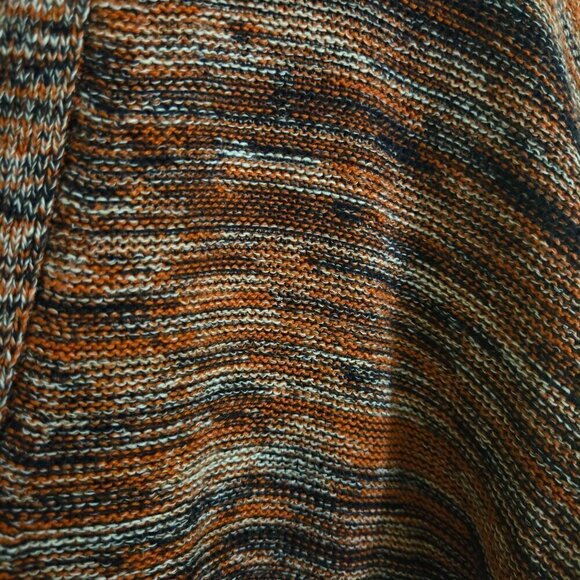 J. Jill Pure Jill Campari Marled Knit V-Neck 3/4 Sleeve Oversized Sweater Size S - Picture 5 of 7